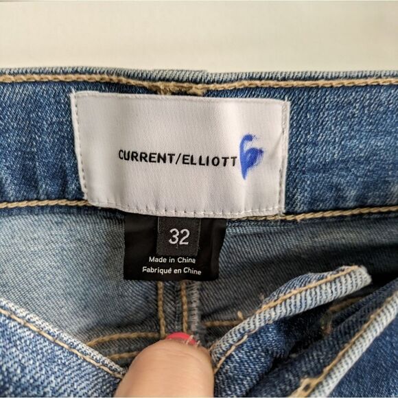 Current Elliott distressed denim jeans - Picture 6 of 8